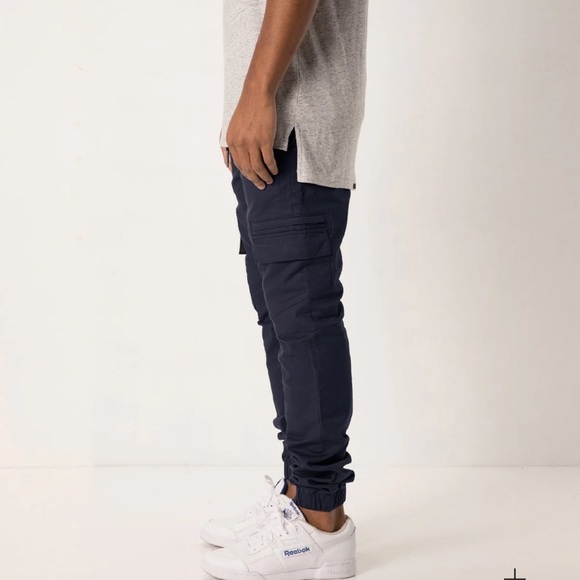 ZANEROBE Supershot Navy Cargo Jogger Pants SZ 34 - Picture 3 of 13